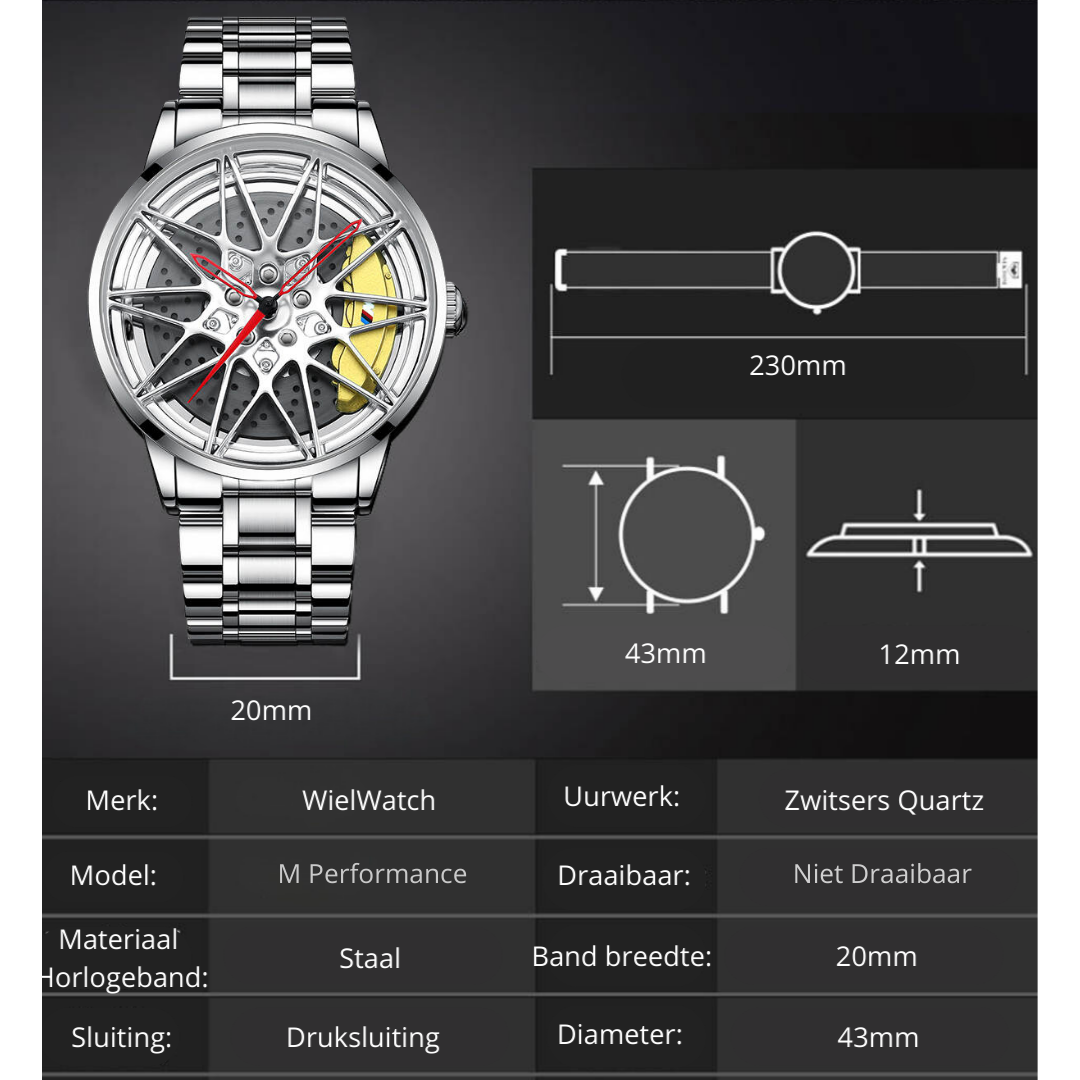 WielWatch - BMW M Performance zilver