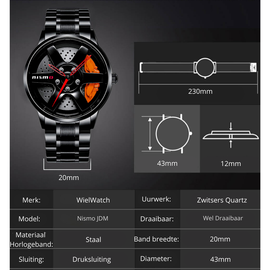 WielWatch - JDM Nismo Oranje